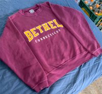 Vintage Bethel & Connecticut Burgundy Sweatshirt American Script Berlin - Charlottenburg Vorschau