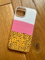 iPhone 14 Handyhülle Silikon gelb rosa dots Niedersachsen - Braunschweig Vorschau