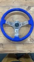 Blau Chrom TS Aftermarket Sportlenkrad 350mm #A Steering wheel Berlin - Neukölln Vorschau