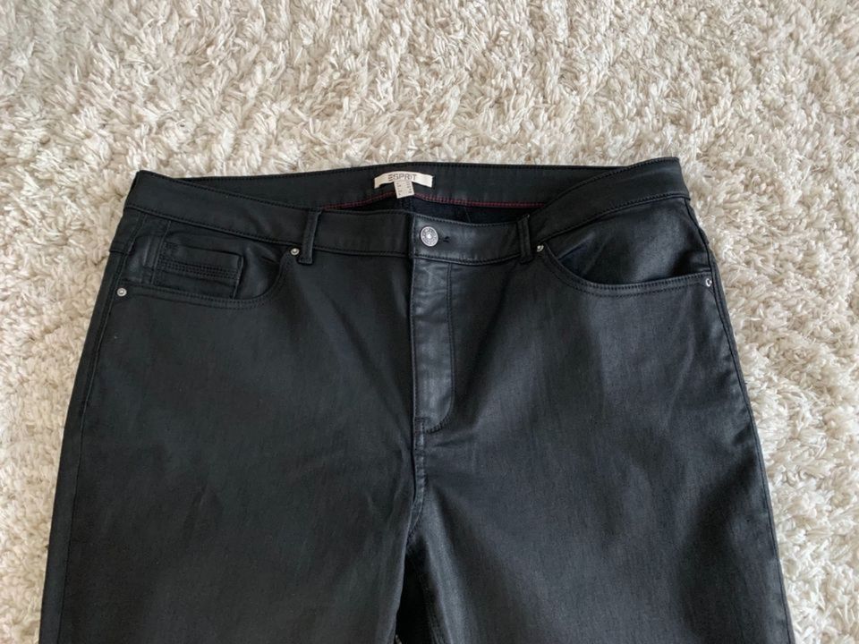 Esprit Skinny Fake Leder Hose W36 schwarz neu 46 in Boppard