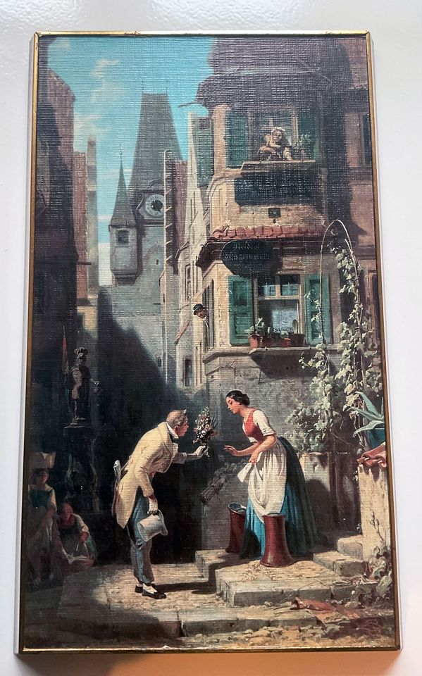 Kollektion von 4 Bildern von Carl Spitzweg, gerahmt in Hamburg