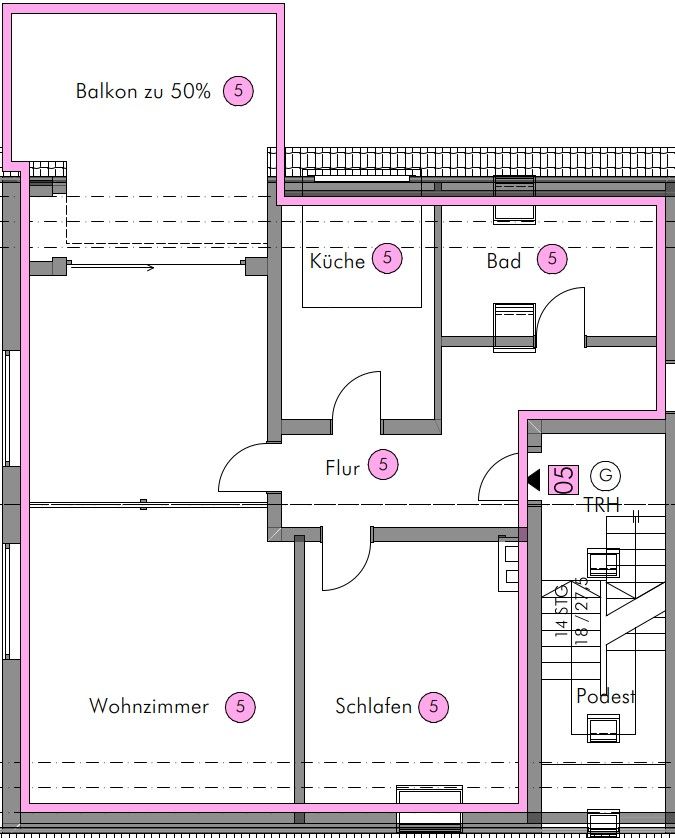 Sanierte 2 Zimmer Terrassen-Wohnung in Burgthann - Ohne Provision in Burgthann 