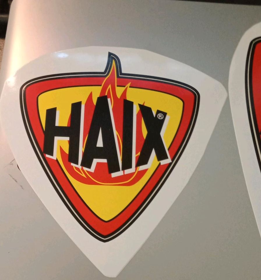 2 HAIX Aufkleber Sticker XL / TOP/ Feuerwehr Rettungsdienst in