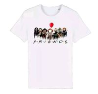 Friends Halloween T-Shirt Saw Scream Chucky Es - XS Unisex Weiß Bayern - Weiden (Oberpfalz) Vorschau