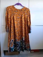 H&M Sommerkleid Kleid 42 Curry Safran geblümt Viskose Folklore Baden-Württemberg - Plochingen Vorschau