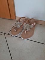 Sandalen Gr. 38 Glitzer 1-2xgetragen Bayern - Schwarzach Vorschau