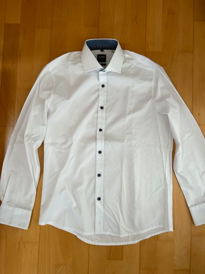 Olymp Level5 Herrenhemd in Gr. 39 Farbe weiß, 60cm Ärmellänge in Gerlingen
