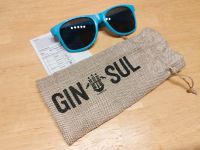 Gin Sul Logo Brand Sonnenbrille + Beutel Blau Neu Berlin - Steglitz Vorschau