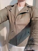 Lederimitat Jacke, Biker Stile Gina Benotti Gr. 42 Steingrau Niedersachsen - Sachsenhagen Vorschau