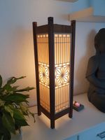 Japanische Handgemachte Kumiko Shoji Lampe Stehlampe. 63 cm Höhe Baden-Württemberg - Karlsdorf-Neuthard Vorschau