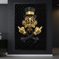 Scrooge Mcduck Louis Vuitton , Wandbild Leinwand mit Rahmen ,Deko Stuttgart - Stuttgart-Ost Vorschau