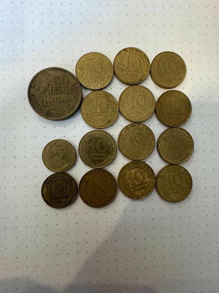Französische Münzen in Duisburg