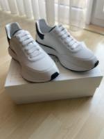 Alexander McQueen Sneaker Smooth Nappa Gr.45 White/Black/Silver Mitte - Wedding Vorschau