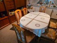 Echtholz Esszimmertisch Eiche rustikal aus mit massiven 6 Stühlen Essen - Steele Vorschau