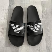 Emporio Armani 46 Slides Schlapfen schwarz weiß Rheinland-Pfalz - Trier Vorschau