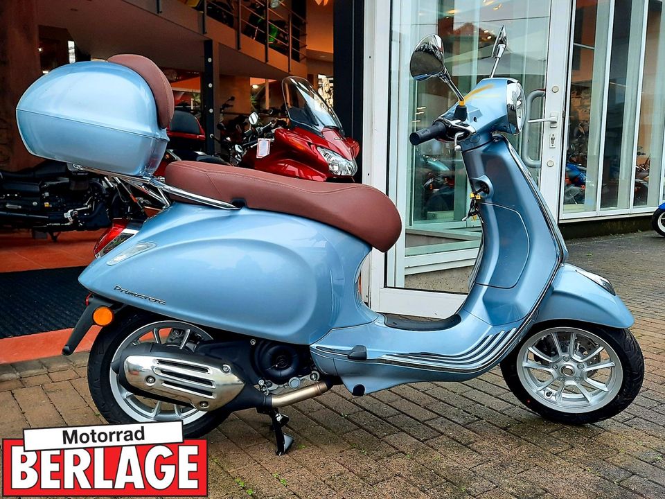 Vespa Primavera 50 2022 mit Topcase + Rückenpolster in Borchen