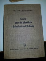 Gesetz über die öffentliche Sicherheit und Ordnung 1951 Niedersachsen - Wolfenbüttel Vorschau