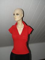 *AMISU* Da.T-Shirt m.Kragen Poloshirt kurzarm rot Gr. XS,34 *TOP* Bayern - Velden Vorschau