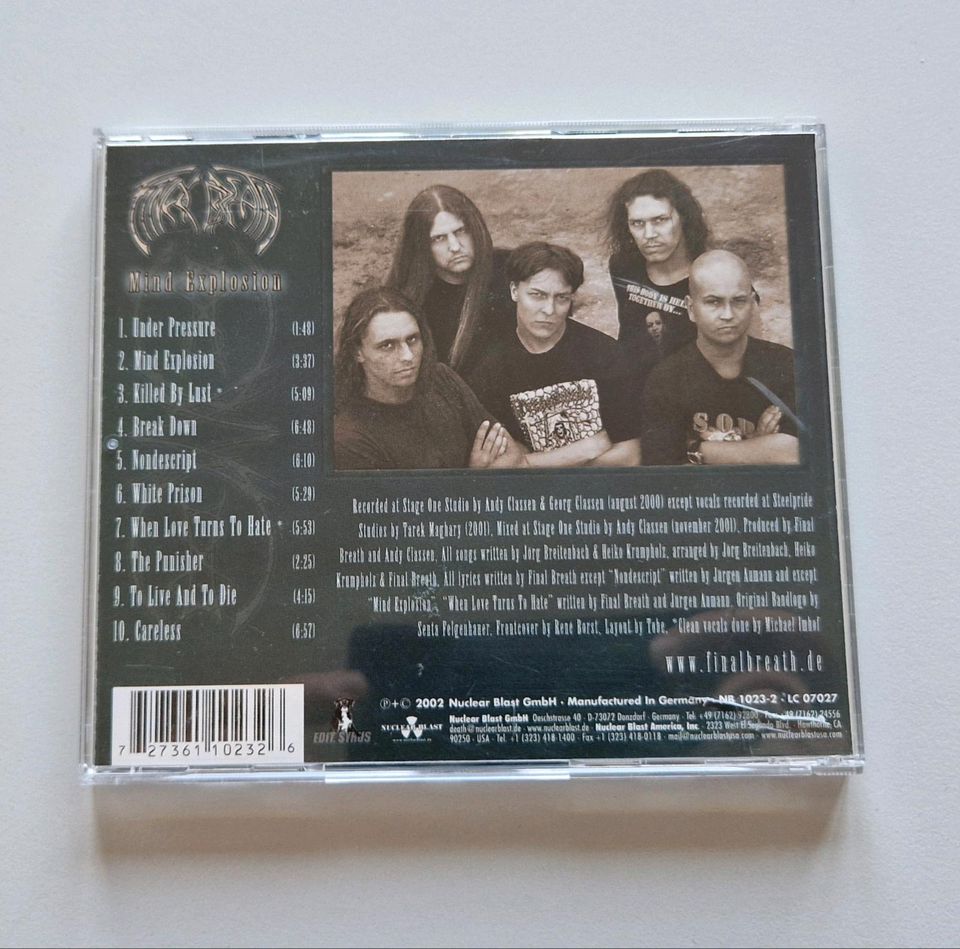 FINAL BREATH Mind Explosion (CD, Death, Thrash, Metal) in Strausberg