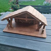 Krippe,Stall,Holz,Handarbeit,Teile handgeschnitzt Nordrhein-Westfalen - Euskirchen Vorschau