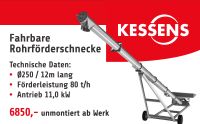 Fahrbare Getreideschnecke, Förderschnecke, Rohrschnecke, Angebot Niedersachsen - Lastrup Vorschau