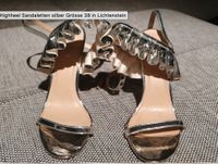 Silberne High Heel Sandaletten Baden-Württemberg - Lichtenstein Vorschau