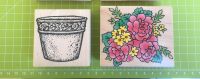 Stempel Blumen und Blumentopf Nordrhein-Westfalen - Burscheid Vorschau