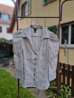 Weiße Bluse mit schwarzen Linien Gr. 40 von H&M Baden-Württemberg - Wolfschlugen Vorschau