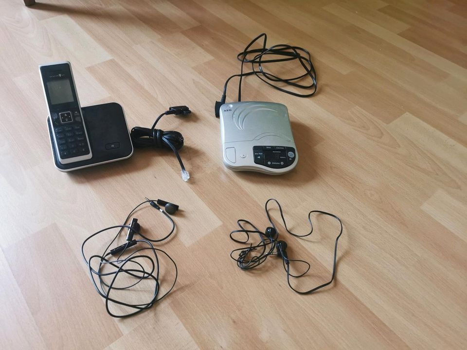Telefon Anrufbeantworter Kopfhörer Kabel in Ertingen