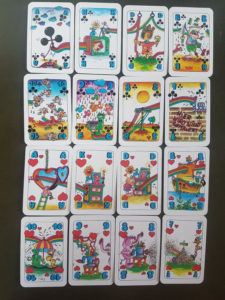 Spielkarten „Harlekin’s Regenbogenskat“ 32 Blatt in Neuburg am Inn