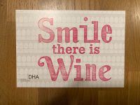 Postkarte Smile there is Wine Spruch Wein Bayern - Alzenau Vorschau