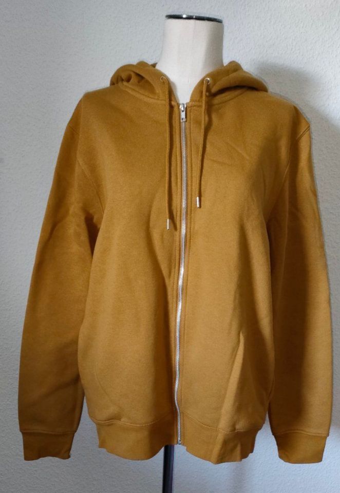 Sweatjacke Hoodie mit Kapuze + Reißverschluß Gr. L (50/52) in Elkenroth