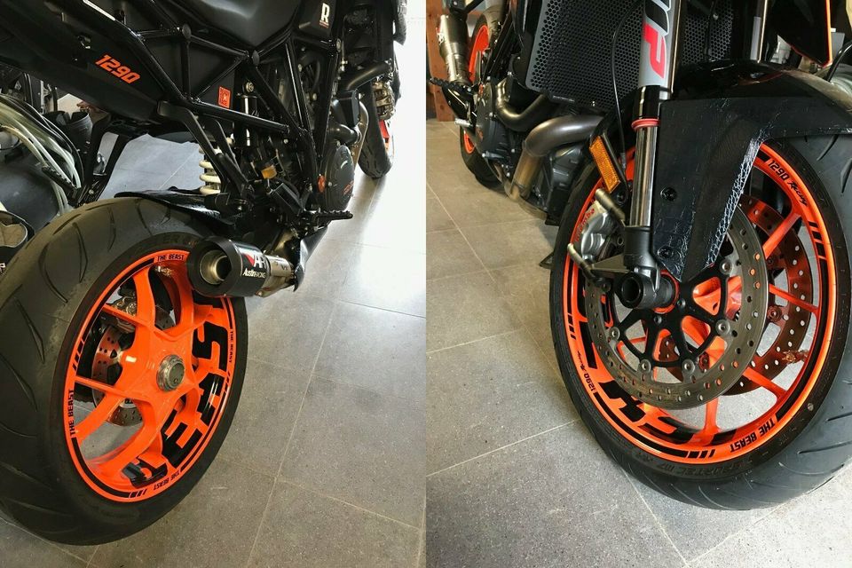 Aufkleber für KTM Superduke 1290 BEAST Wheelsticker Tuning Felgen in Andernach