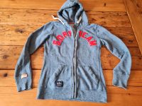 Superdry sweatshirtjacke grau rot gr L hoodie hoody Niedersachsen - Oldenburg Vorschau