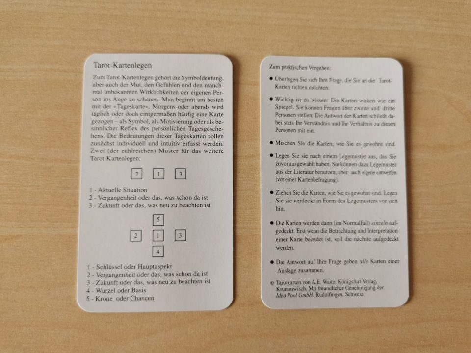 Tarot Set Buch und Karten (Liebe, Glück, Erfolg) in München