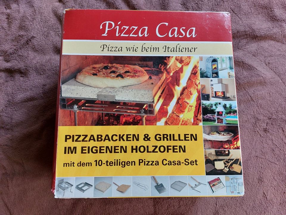 Pizza Casa, 10-teilig, Pizzabackvorrichtung für Holzofen, neu in Obertraubling