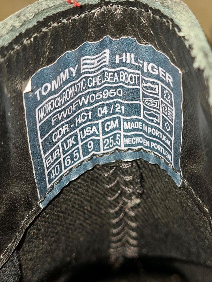 Tommy Hilfiger Damen Stiefeletten Stiefel schwarz Gr.40 in Pulheim