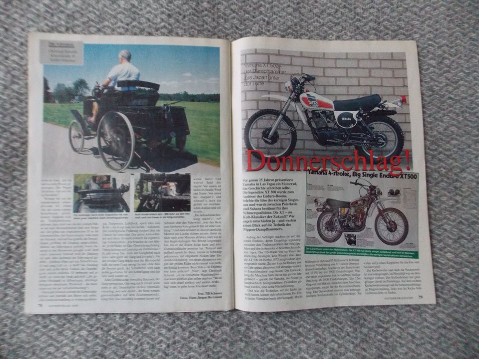 Oldtimer Zeitschriften zur Yamaha XT 500 in Berlin