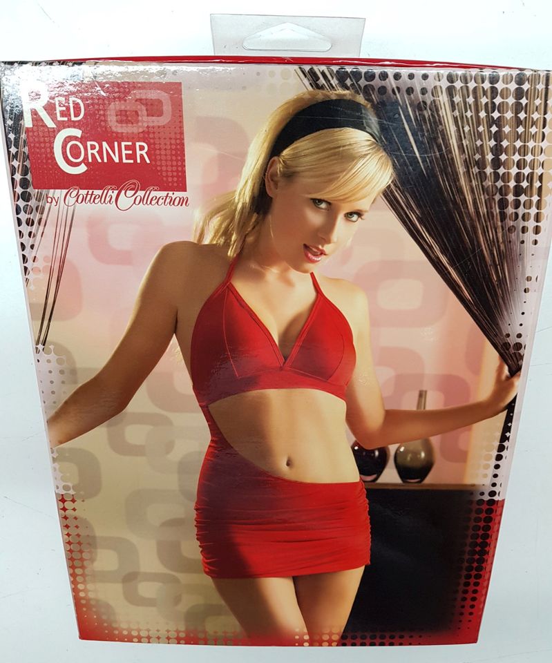 Gewagtes Mini-Kleid mit Raffung von Red Corner rot - Gr. XS in Herdecke