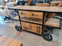 Bartisch Rollen Mangoholz Metall industrial Style rustikal | 649€ Nordrhein-Westfalen - Arnsberg Vorschau