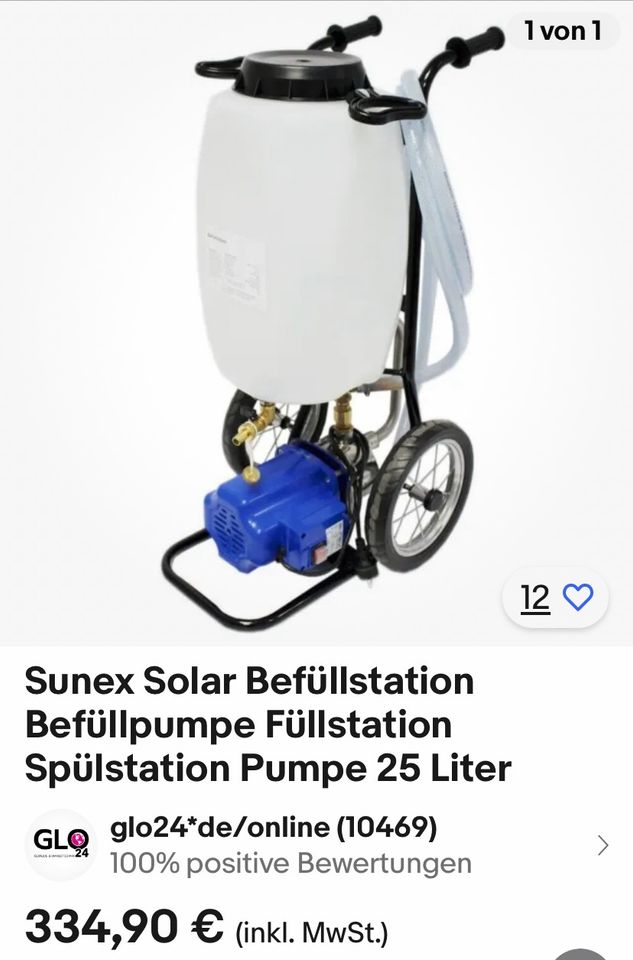 Solar Befüllpumpe  Preisvergleich bei