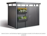 BIOHORT HighLine Metall Gartenhaus H4 mit Doppeltür Bayern - Kissing Vorschau