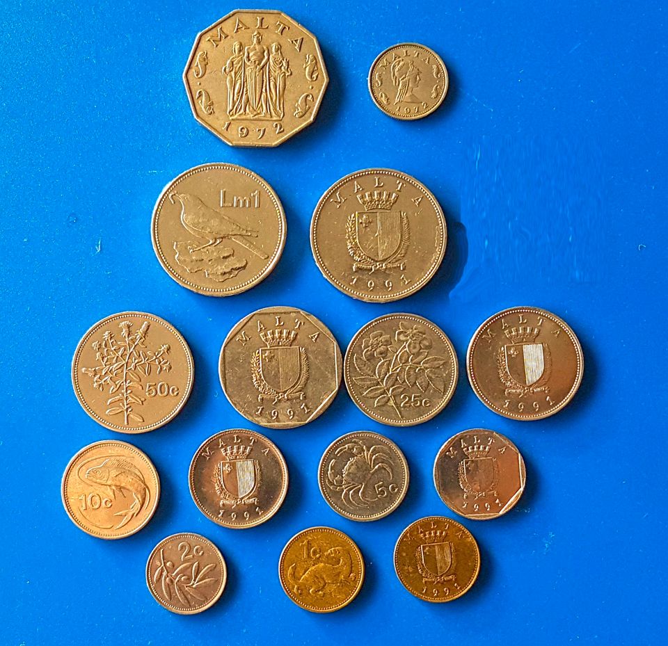 Maltesische Umlaufmünzen in Erfurt