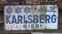 Überall Karlsberg Bier Emallie Schild Werbeschild Saarland - Homburg Vorschau