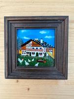 Hinterglasmalerei Bild "Der Bauernhof", Hans Wilbert, Murnau Nürnberg (Mittelfr) - Mitte Vorschau