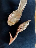 Sergio Rossi Gr. 40 Saloppette Pumps Sandale Gold München - Altstadt-Lehel Vorschau