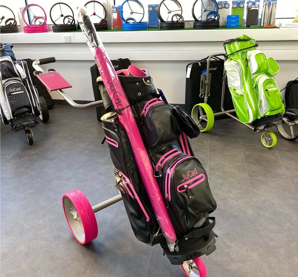 JuCad Titan Classic Elektro Golftrolley Pink Lady - Komplettset in Limburg