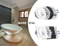 LED Einbaustrahler extra flach oder GU10 Feuchtraum Bad Außen Decken Einbau IP44 230V Modell MARE opt dimmbar Schwarz Weiß Alu-Silber Edelstahl-Optik rund oder eckig Nordrhein-Westfalen - Lünen Vorschau