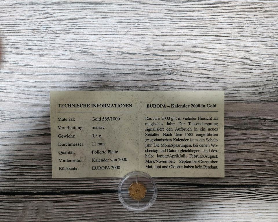 Goldmünze Sammler Münze in Neustadt