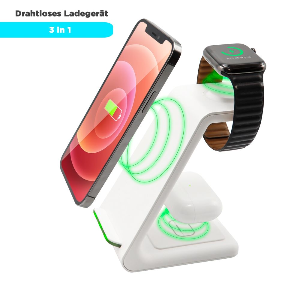 Restposten 3in1 Ladestation Apple für iPhone AirPods und Watch in Bietigheim